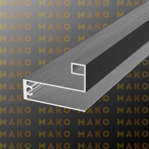 Профиль горизонтальный нижний MS223 Серебро браш (A29)